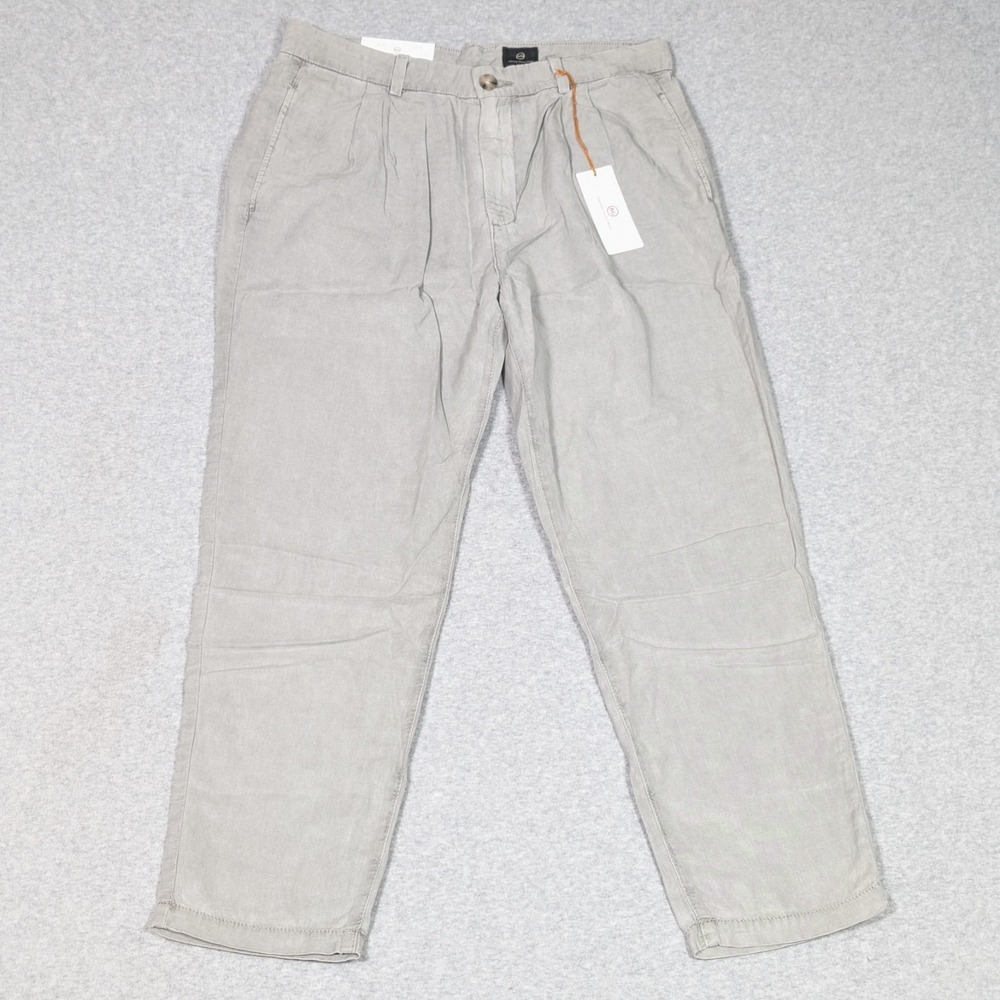 AG Adriano Goldschmied The Evan Pants Womens 29 R Relaxed Pleated Trousers NEW
